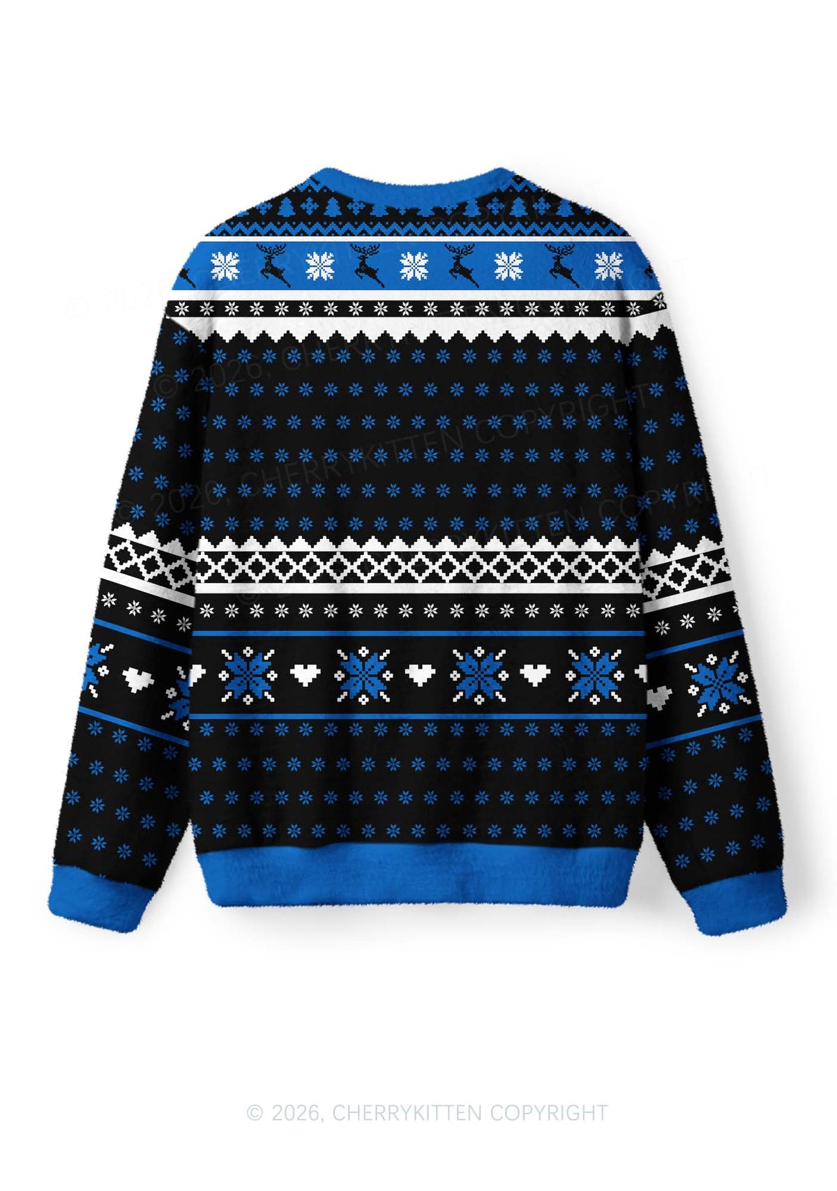 Black Faggot Pride Y2K Christmas Knit Sweatshirt Cherrykitten