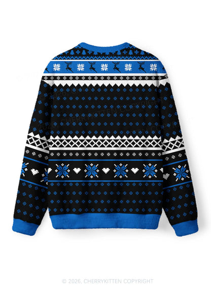 Black Faggot Pride Y2K Christmas Knit Sweatshirt Cherrykitten