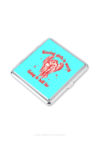 Kissing Girls Is Worth Pride Y2K Cigarette Case Cherrykitten