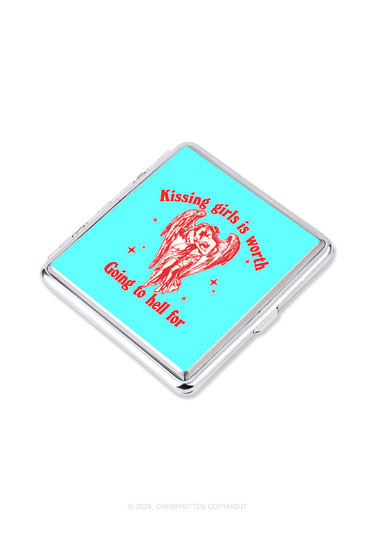 Kissing Girls Is Worth Pride Y2K Cigarette Case Cherrykitten