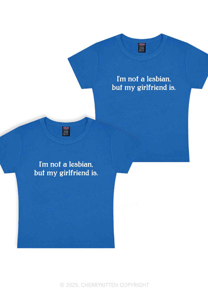 My GF Is Lesbian Y2K Valentine's Day Baby Tee Cherrykitten