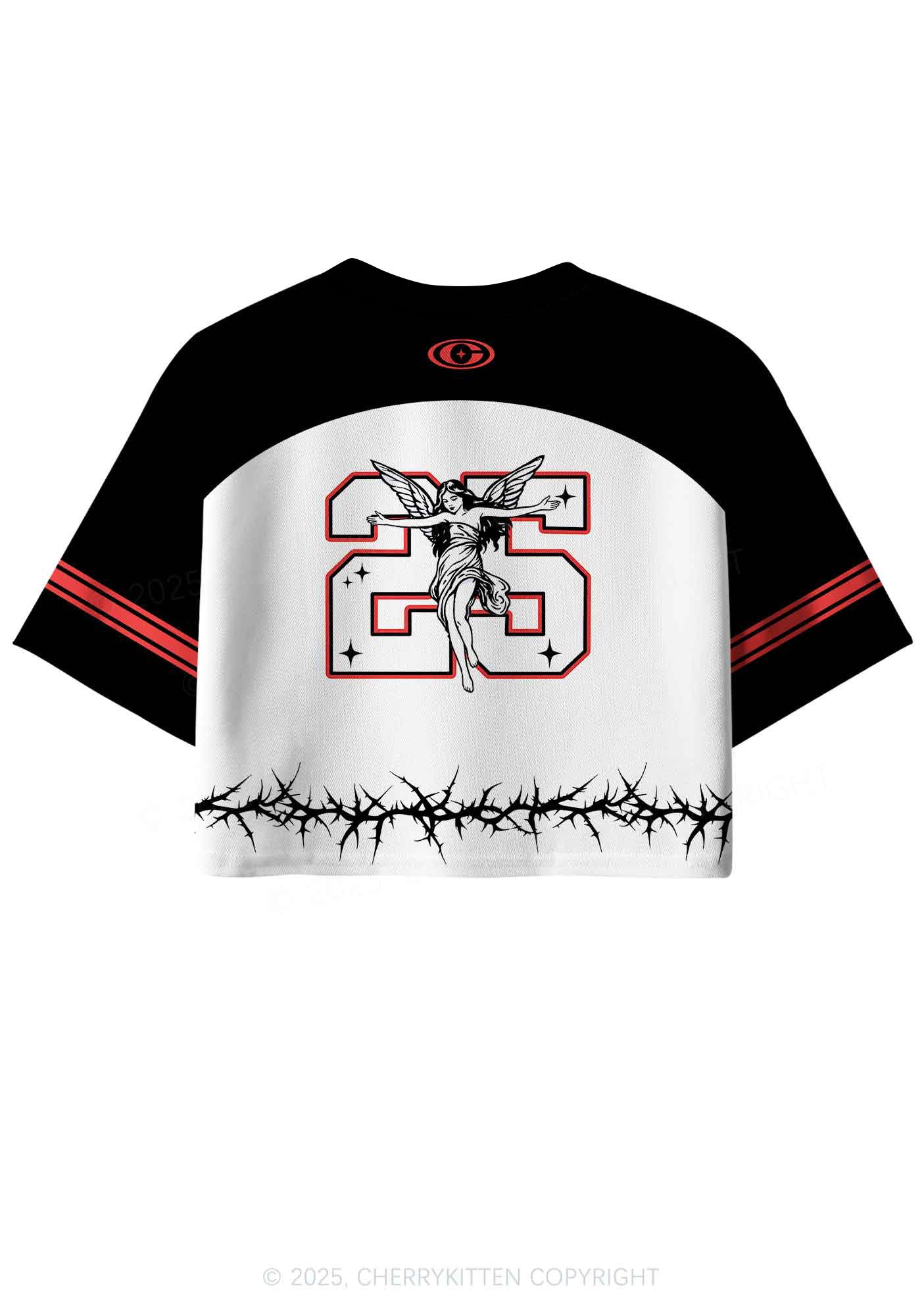 Custom Angel From Hell Y2K Crop Sport Jersey Shirts Cherrykitten