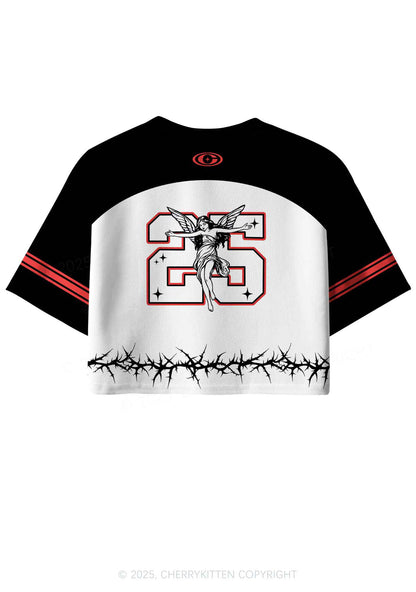 Custom Angel From Hell Y2K Crop Sport Jersey Shirts Cherrykitten