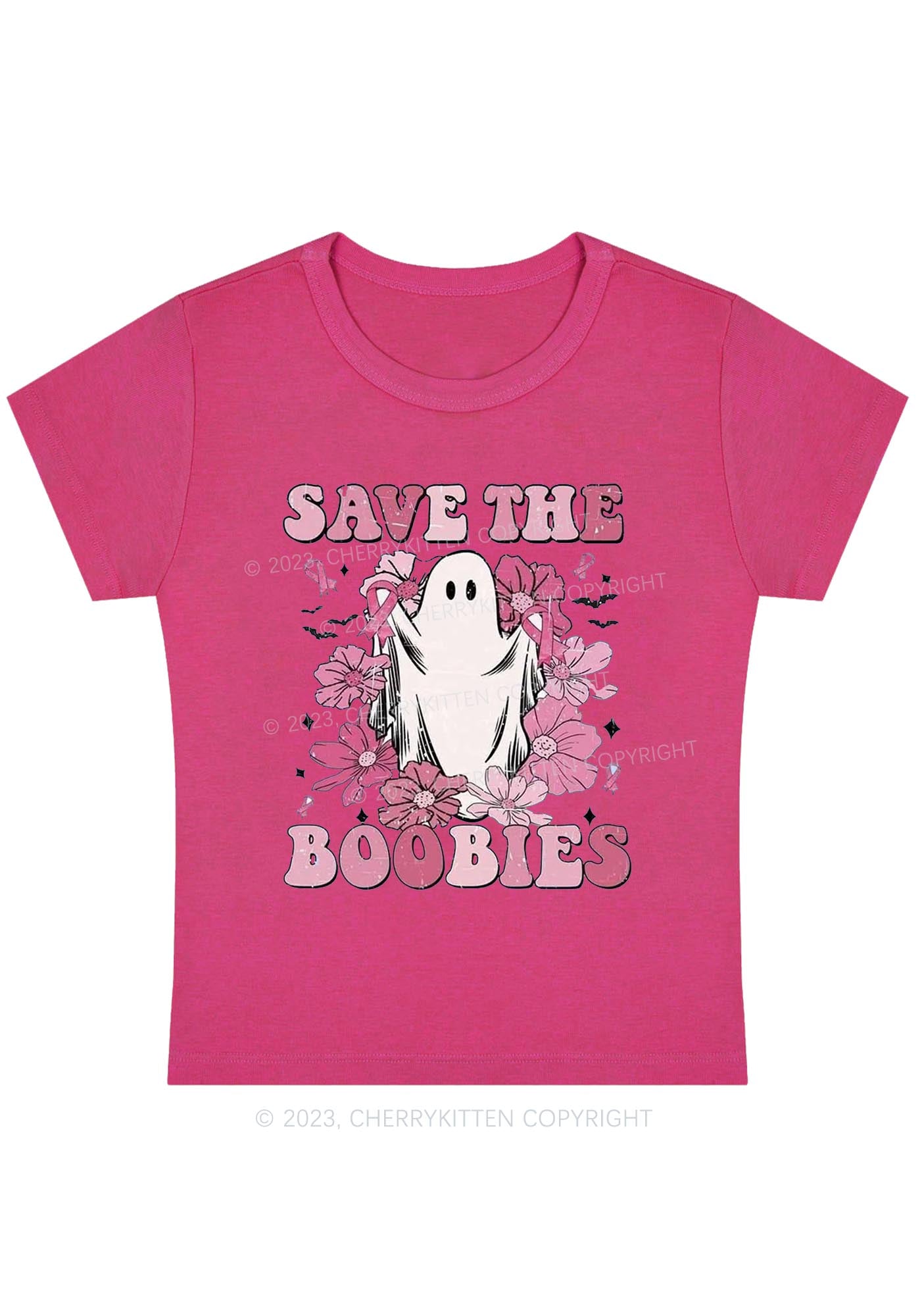 Save The Boobies Halloween Baby Tee Cherrykitten