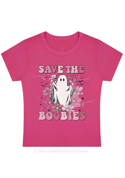 Save The Boobies Halloween Baby Tee Cherrykitten