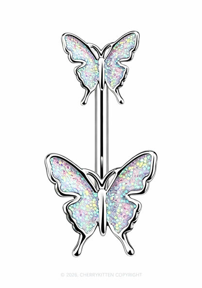 1pc Butterfly Titanium Y2K Navel Piercing Cherrykitten