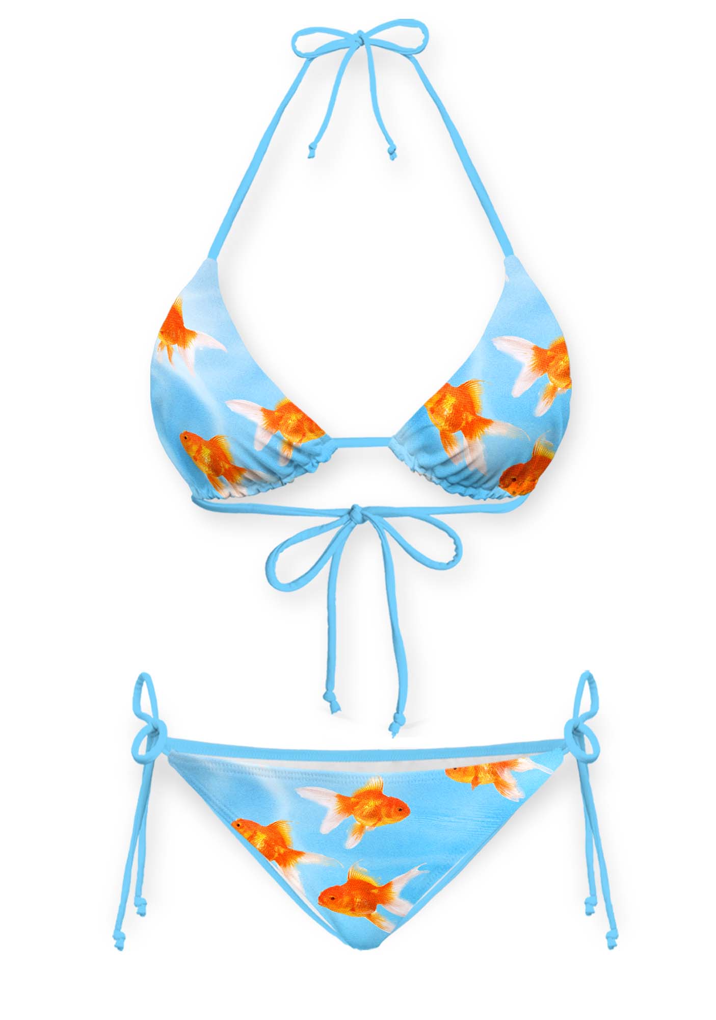 Goldfish Y2K Print Bikini Set Cherrykitten
