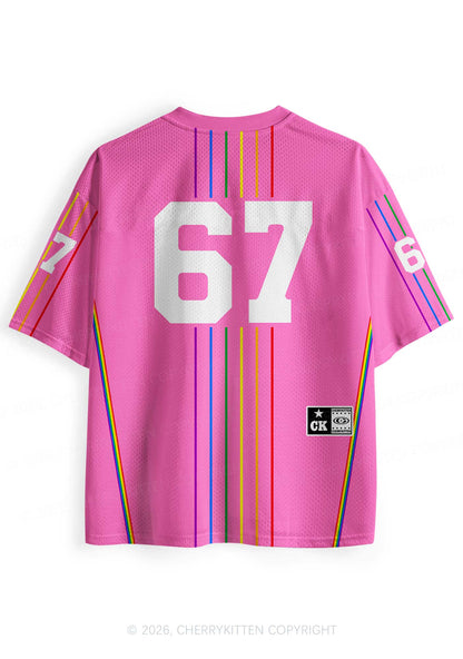 Pink I Suffer From Gay Thoughts Pride Y2K Sport Jersey Shirts Cherrykitten