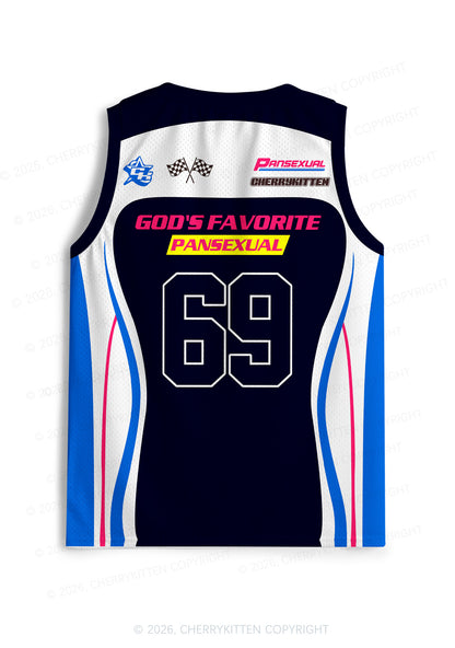 Gods Favorite Pansexual Pride Y2K Sport Jersey Tank Cherrykitten