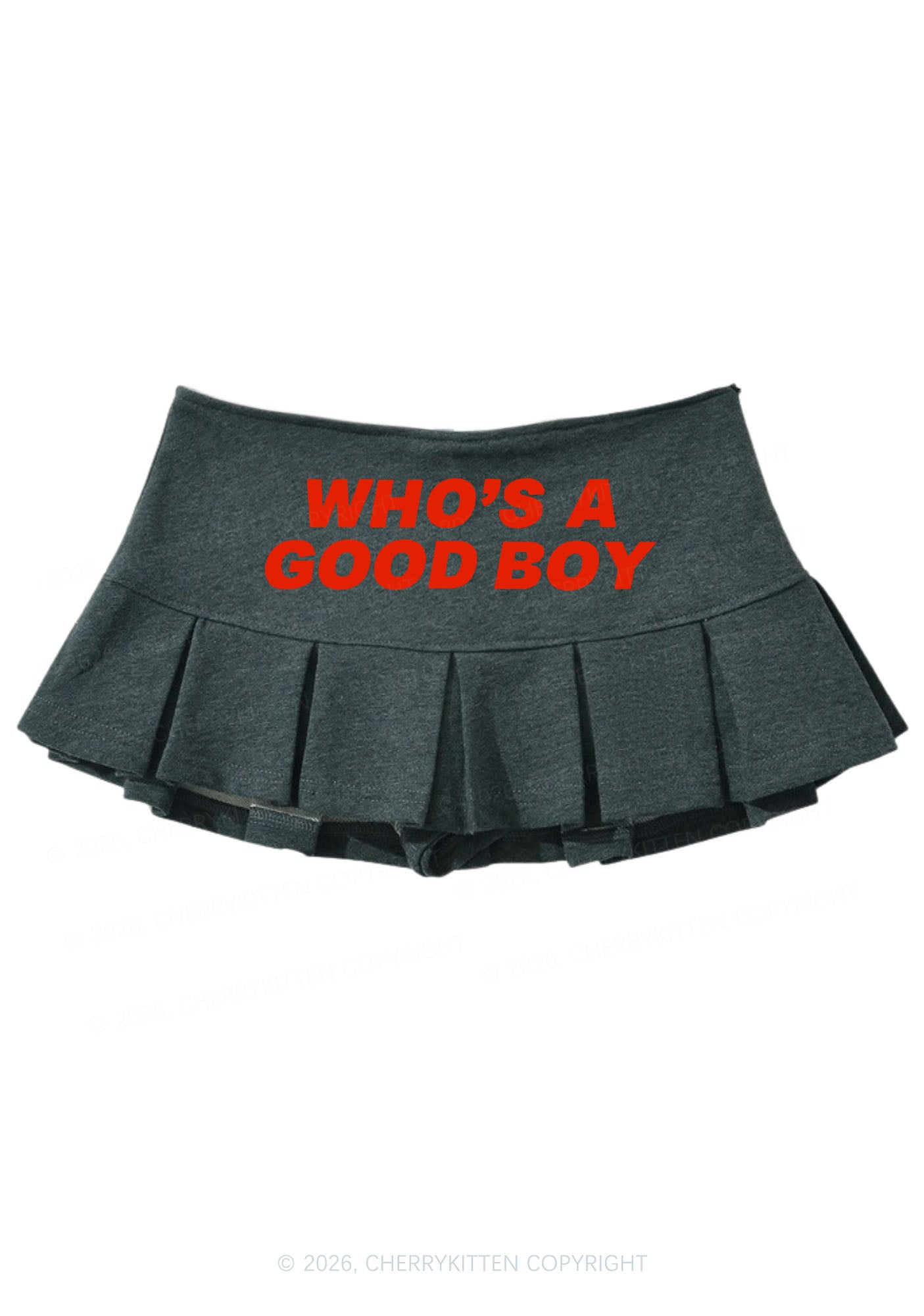 Whos A Good Boy Y2K Mini Pleated Skirts Cherrykitten