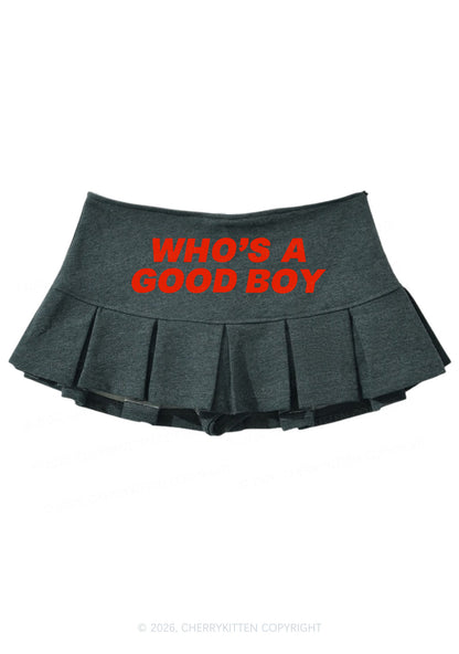 Whos A Good Boy Y2K Mini Pleated Skirts Cherrykitten