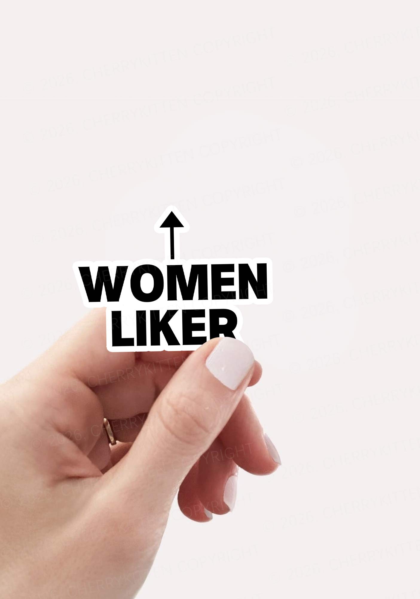 Women Liker Pride 1pc Y2K Sticker Cherrykitten