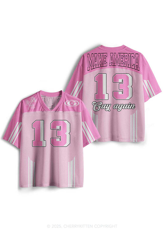 Custom Make America Gay Again Pride Y2K Sport Jersey Shirts Cherrykitten