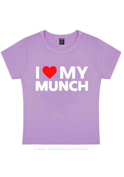 I Love My Munch Y2K Baby Tee Cherrykitten