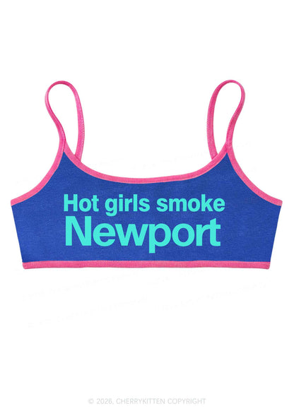 Hot Girls Smoke Y2K Super Crop Cami Cherrykitten