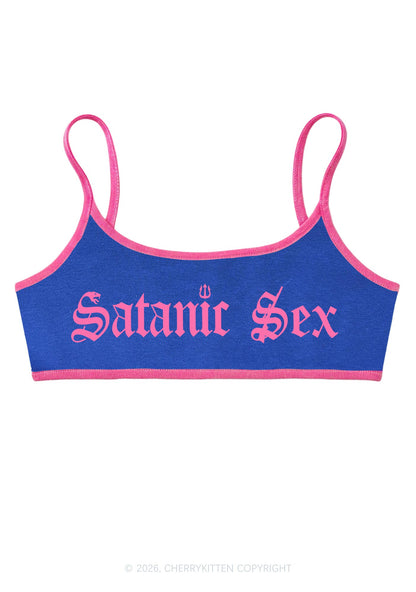 Halloween Satanic Sx Y2K Super Crop Cami Cherrykitten