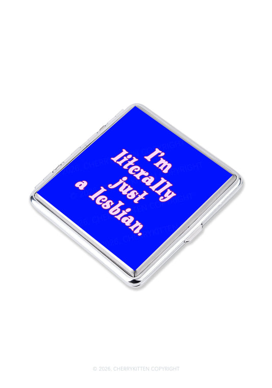 Literally Just A Lesbian Pride Y2K Cigarette Case Cherrykitten