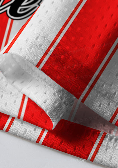 Custom Red Choke Me Y2K Sport Jersey Shirts Cherrykitten