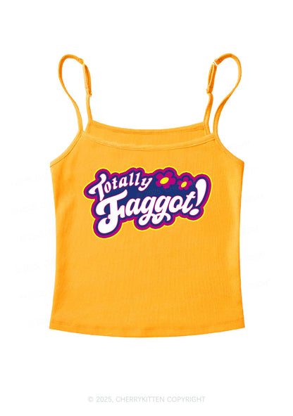 Totally Faggot Pride Y2K Spaghetti Strap Cami Cherrykitten