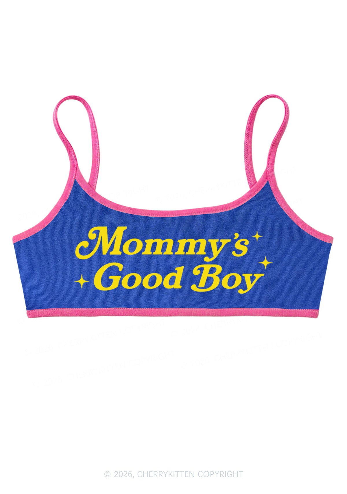 Mommys Good Boy Y2K Super Crop Cami Cherrykitten