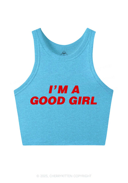 Im A Good Girl Y2K Crop Tank Top Cherrykitten