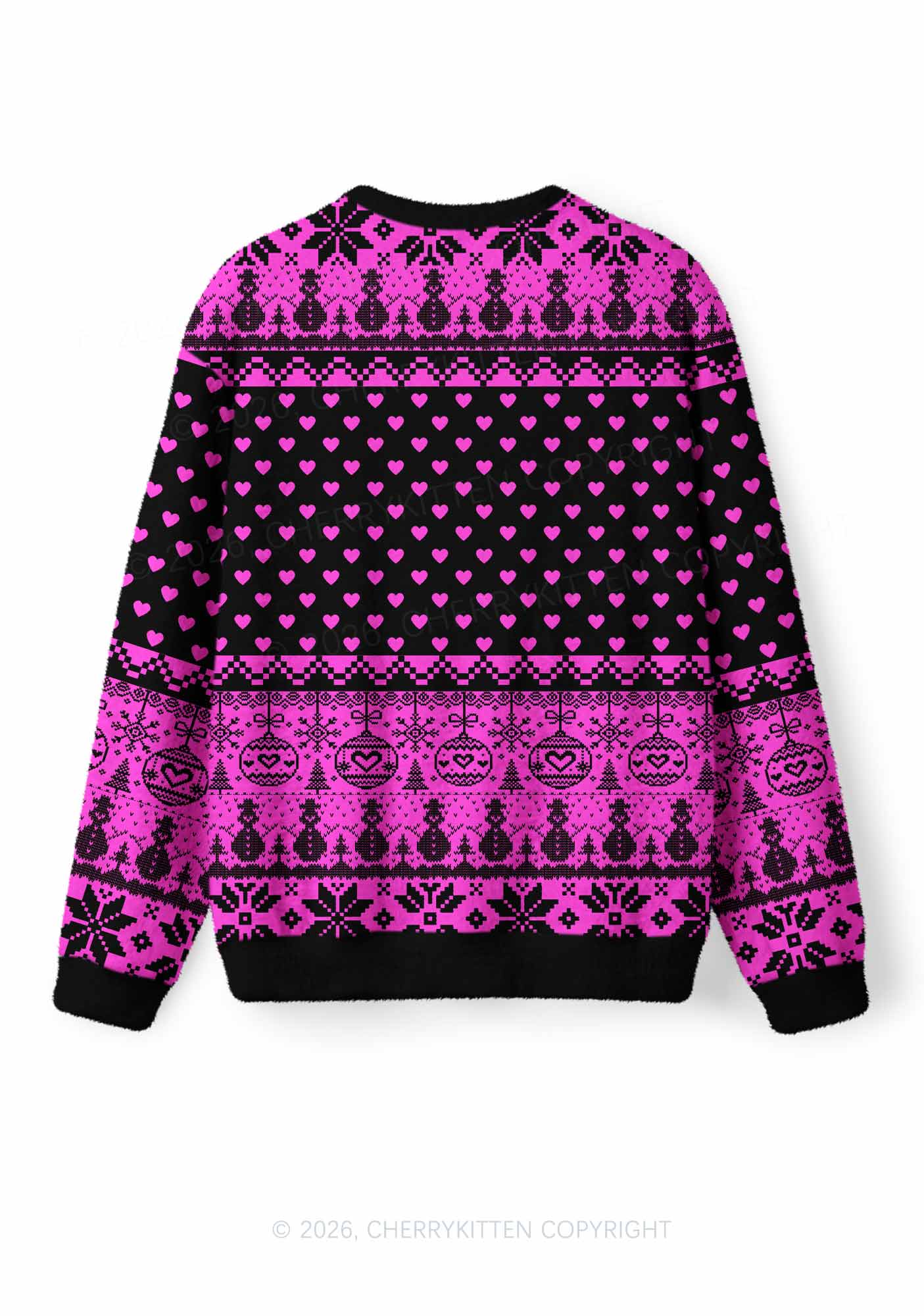Sorry For Having Correct Opinions Y2K Christmas Knit Sweatshirt Cherrykitten