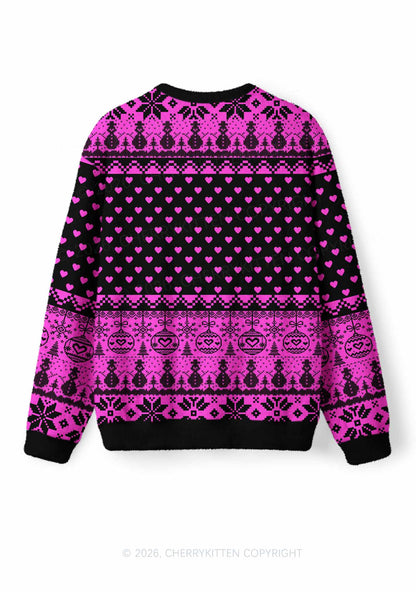 Sorry For Having Correct Opinions Y2K Christmas Knit Sweatshirt Cherrykitten