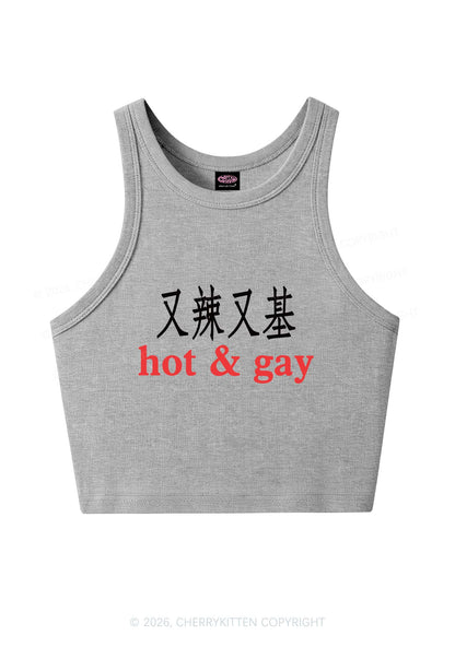 Hot Gay Pride Y2K Crop Tank Top Cherrykitten