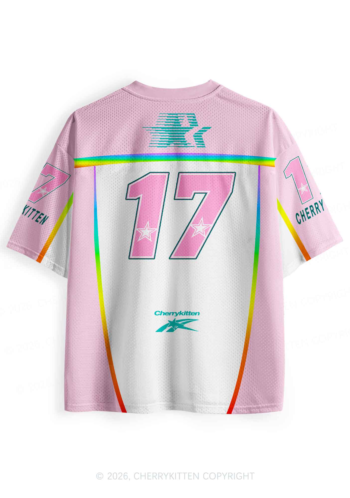 Rainbow Stripe Gods Favorite Fag Pride Y2K Sport Jersey Shirts Cherrykitten