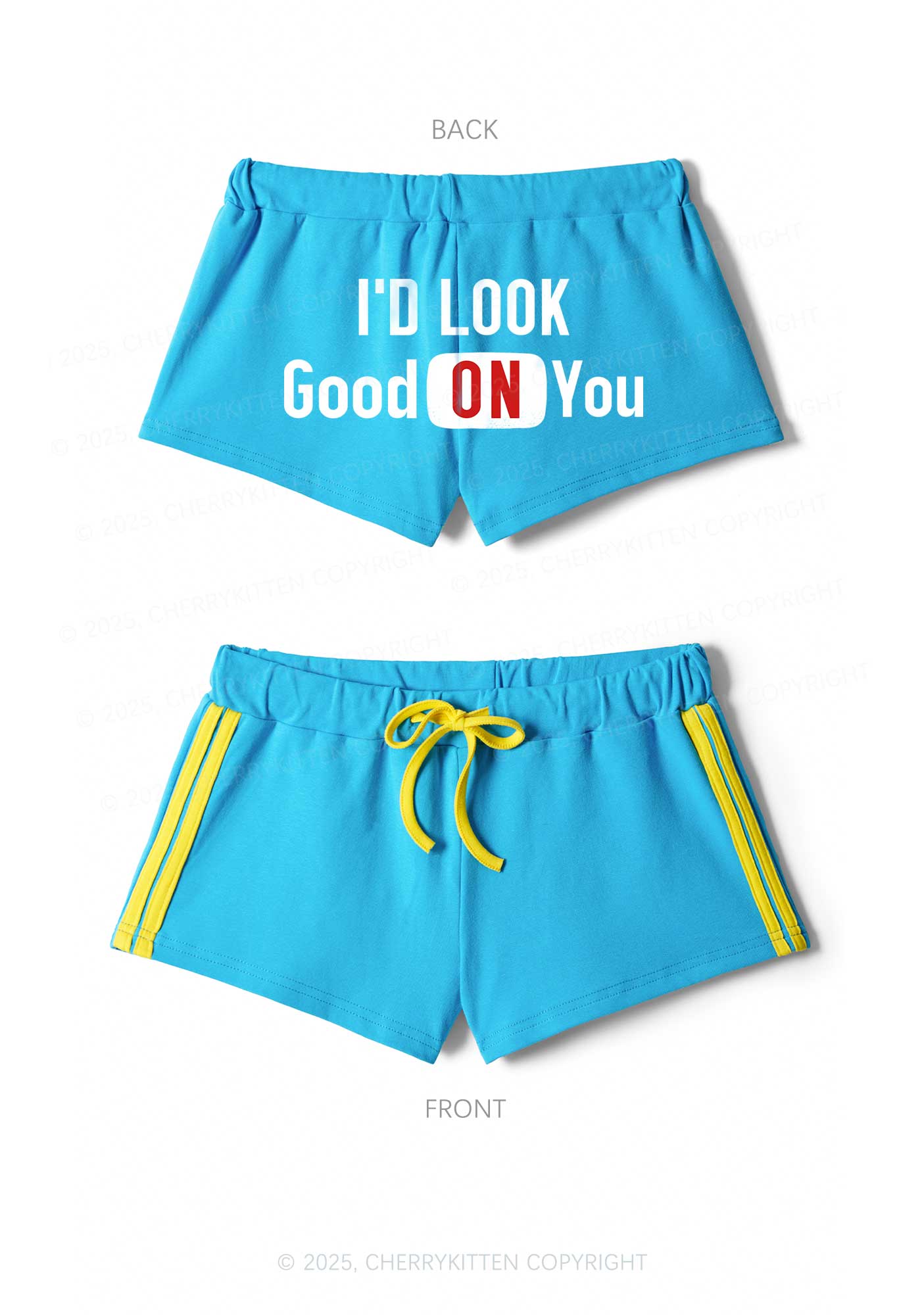 Good On You Y2K Drawstring Mini Shorts Cherrykitten