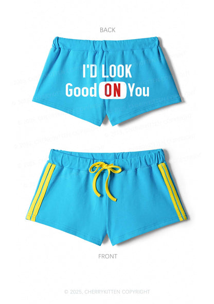 Good On You Y2K Drawstring Mini Shorts Cherrykitten