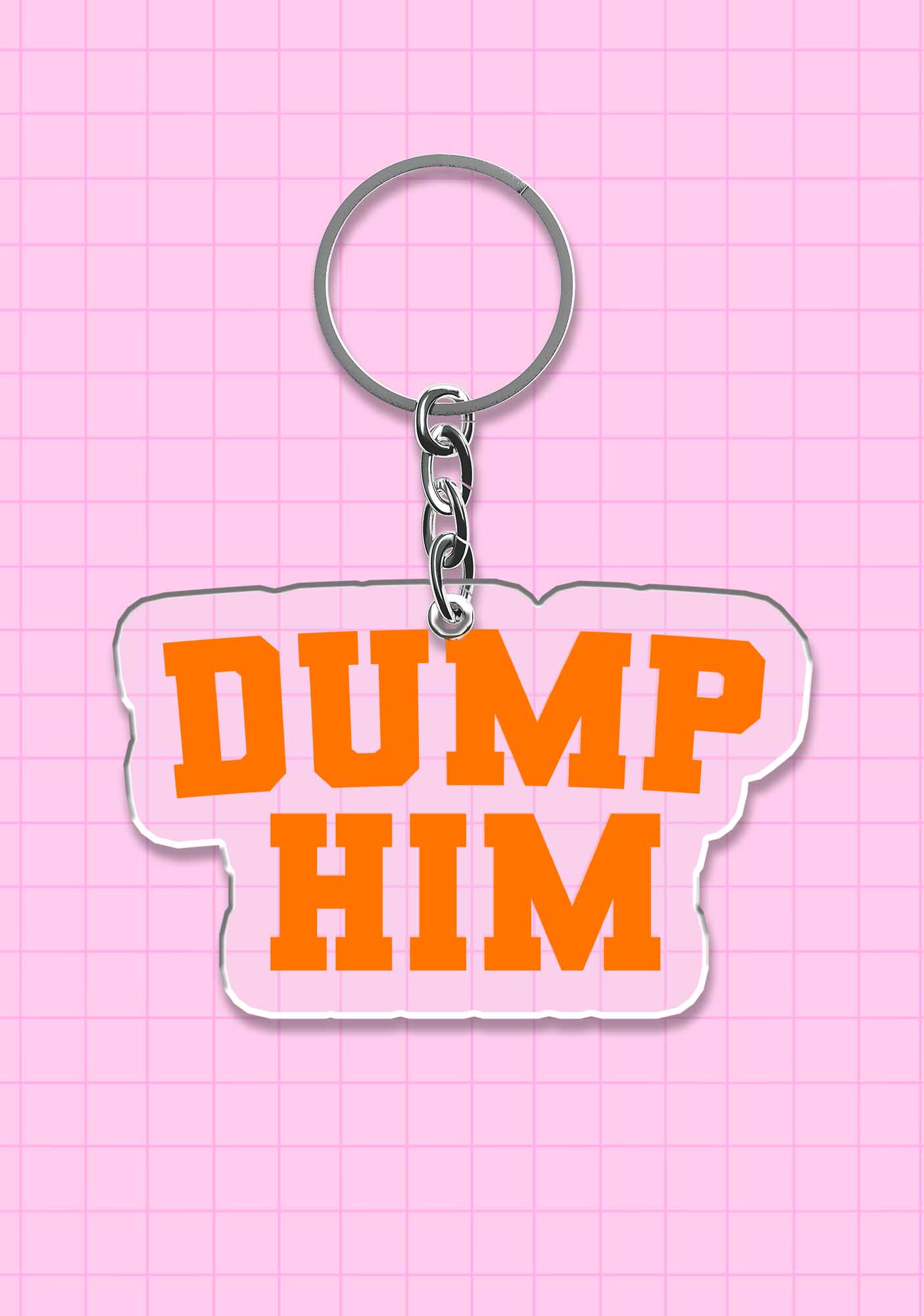 Dump Him 1Pc Y2K Keychain Cherrykitten