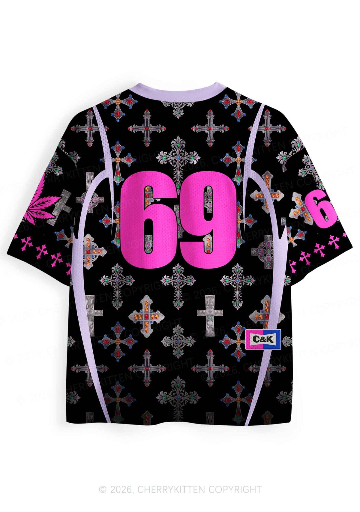 I Roll Blunts Cross Y2K Sport Jersey Shirts Cherrykitten