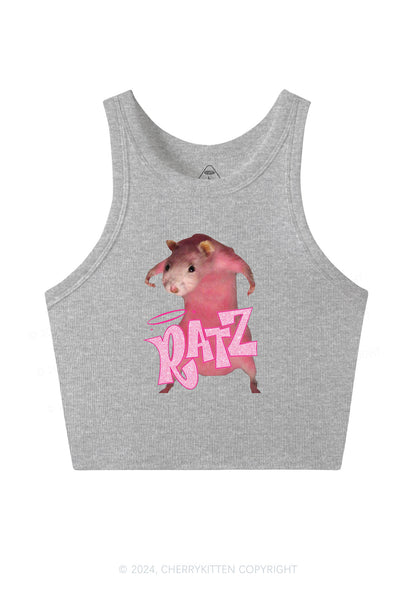 Pink Ratz Y2K Crop Tank Top Cherrykitten