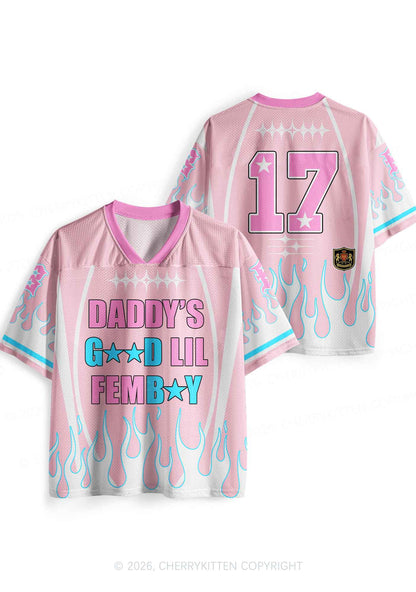 Daddys Good Lil Femboy Pride Y2K Sport Jersey Shirts Cherrykitten