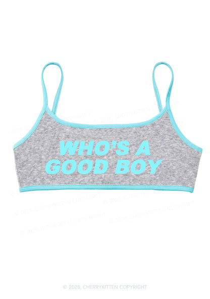 Whos A Good Boy Y2K Super Crop Cami Cherrykitten