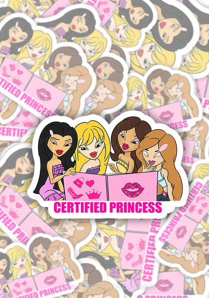 Certified Princess Lip Print 1pc Y2K Sticker Cherrykitten