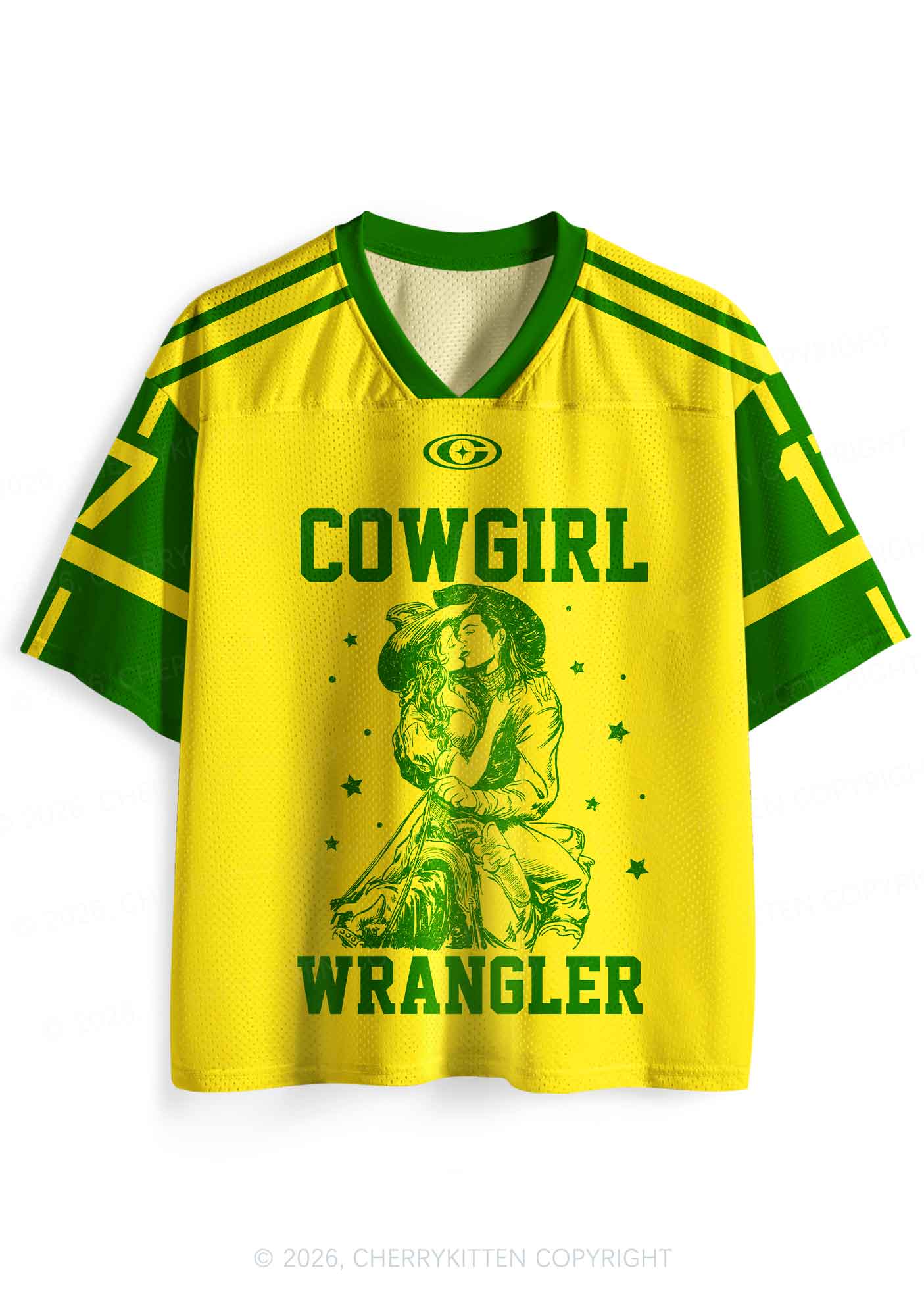 Yellow Cowgirl Wrangler Pride Y2K Sport Jersey Shirts Cherrykitten