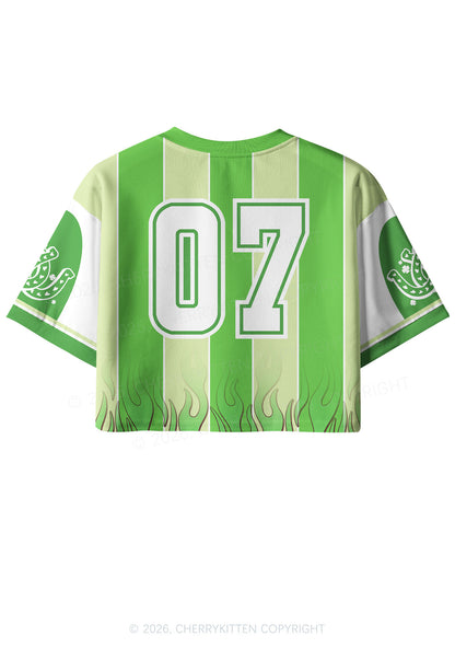 Custom I Love Irish Goodbyes St Patricks Y2K Crop Sport Jersey Shirts Cherrykitten