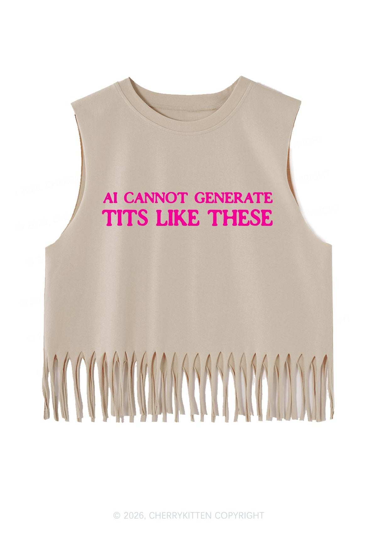 Ai Cannot Generate Txts Y2K Fringe Tank Top Cherrykitten