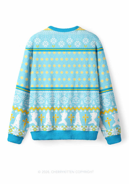 Not Trying To Slxt Shame Y2K Christmas Knit Sweatshirt Cherrykitten
