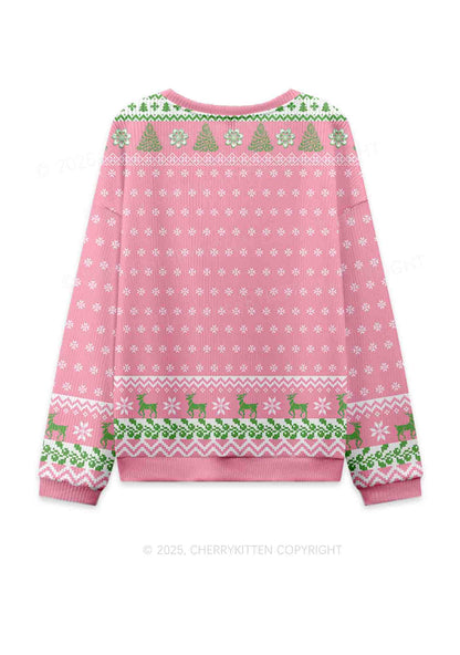 Cxxt Stars Y2K Knit Sweatshirt Cherrykitten