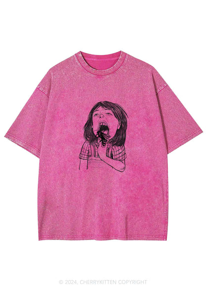 Bug Licker Y2K Washed Tee Cherrykitten