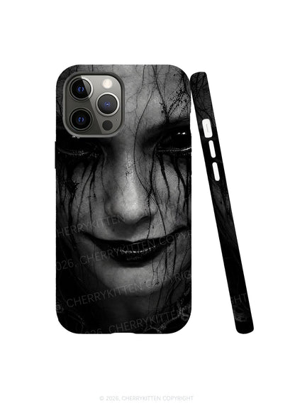 Halloween Black Tears Woman Y2K Phone Case Cherrykitten