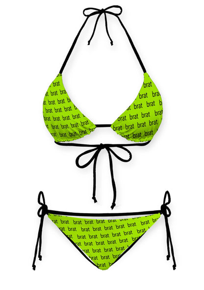 Brat Summer Y2K Print Bikini Set Cherrykitten