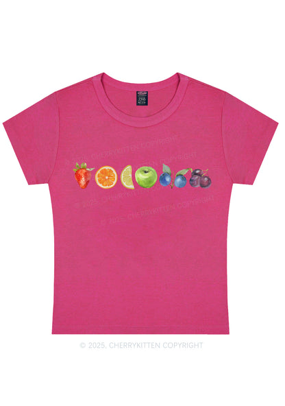 Six Fruity Y2K Baby Tee Cherrykitten