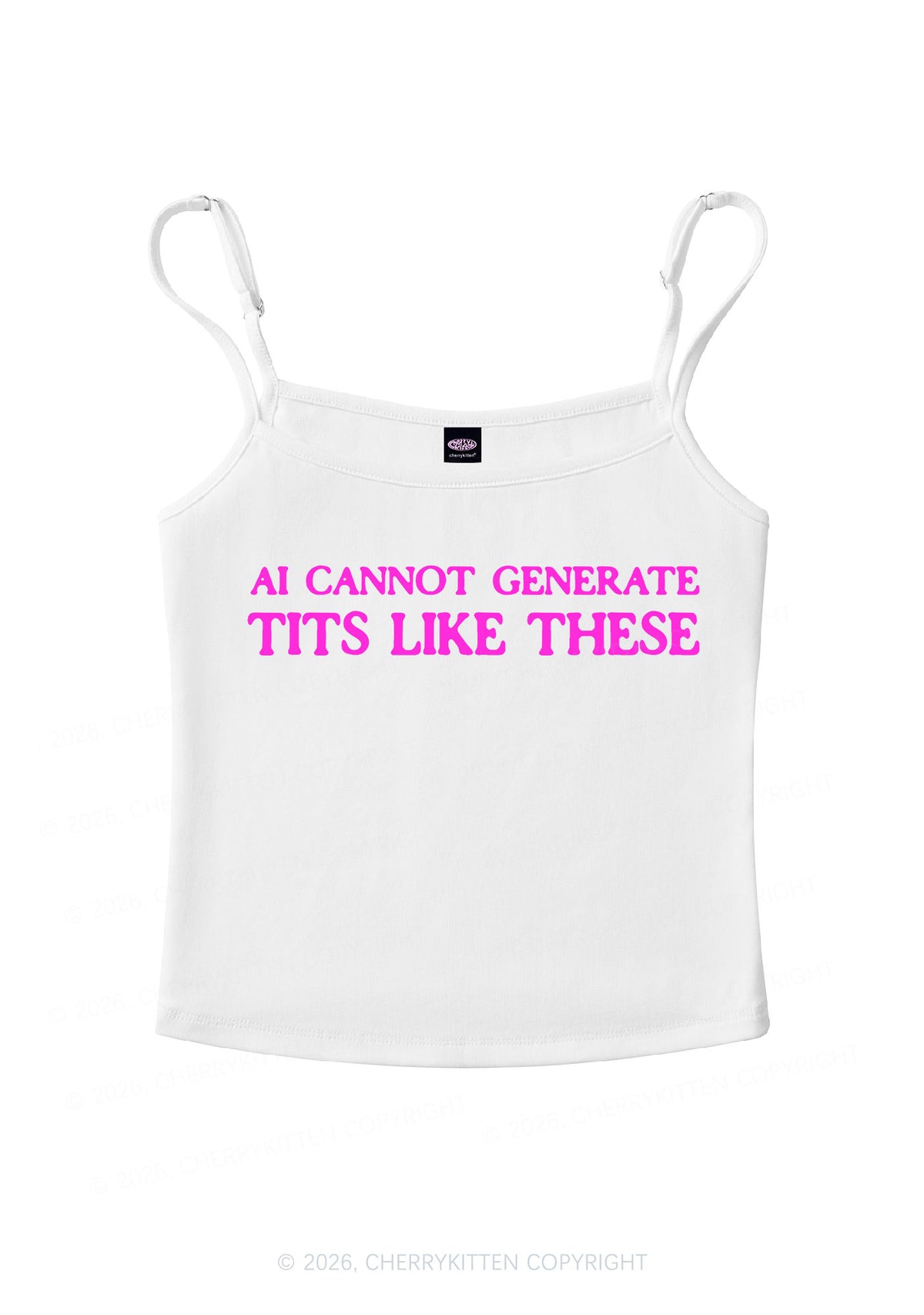 Ai Cannot Generate Txts Y2K Spaghetti Strap Cami Cherrykitten