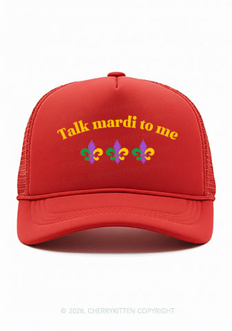 Talk Mardi To Me Y2K Trucker Hat Cherrykitten