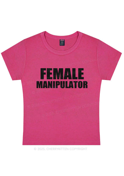 Female Manipulator Y2K Baby Tee Cherrykitten