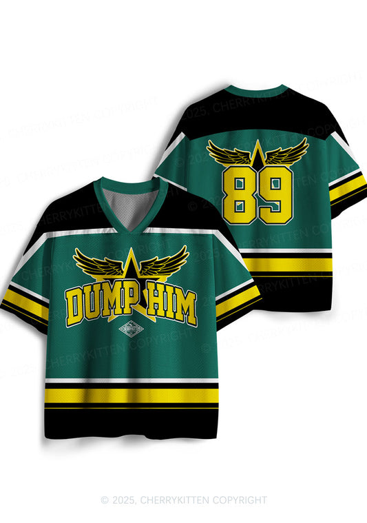 Custom Green Dump Him Y2K Sport Jersey Shirts Cherrykitten